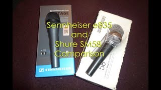 Sennheiser e835 Unboxing amp Comparison with SHURE SM58 [upl. by Hellah]