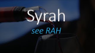 How to Pronounce Syrah French Wine Pronunciation [upl. by Anayek]