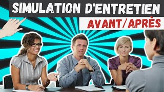 Simulation dentretien dembauche réussi AvantAprès 🏆 [upl. by Ferdinande]