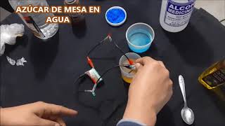 QUÍMICA  CONDUCTIVIDAD ELÉCTRICA DE SOLUCIONES [upl. by Aneba]