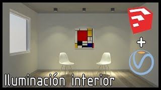 TUTORIAL Iluminación interior Sketchup  Vray Muy Simple IES Lights [upl. by Nelleus]