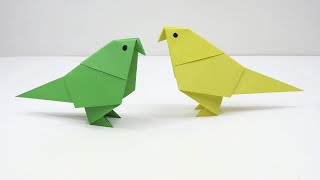 How to Make a Paper Bird Easy  Origami Bird Tutorial [upl. by Temhem]