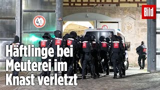 Gefängnismeuterei Polizei stürmt Knast in Thüringen  JVA Untermaßfeld [upl. by Kee]