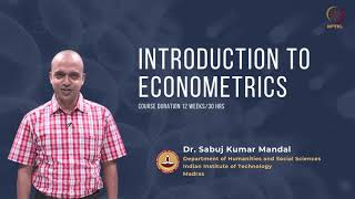 Introduction to Econometrics [upl. by Ellehsram]