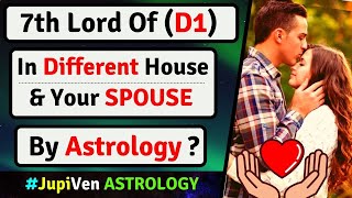 7th LORD IN DIFFERENT HOUSE  7th LORD PARTNER LORD  FUTURE SPOUSE ASTROLOGYSPOUSE VEDIC ASTROLOGY [upl. by Ardnoek124]