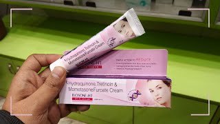 Hydroquinone Tretinoin amp Mometasone Furoate Cream Uses In Hindi  ELOSONE HT Skin Cream Uses [upl. by Anitsihc323]