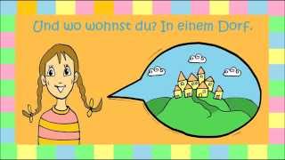 FRAGEN Wie heißt du Wie alt bist du Wo wohnst du [upl. by Engamrahc]