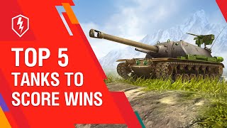 WoT Blitz Top 5 Tier X Tanks for Winning [upl. by Howland]