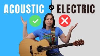 PROS amp CONS  Acoustic VS Electric Guitar For Beginners [upl. by Amador]