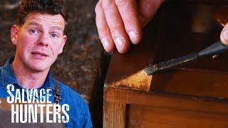 How To Repair Chipped Mahogany  Salvage Hunters The Restorers [upl. by Hsakaa985]