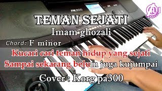 TEMAN SEJATI  Imam ghozali  Karaoke Qasidah Korg Pa300 [upl. by Imoian]