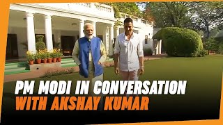 PM Narendra Modi in conversation with actor Akshay Kumar  PM Modis interview [upl. by Kilan]