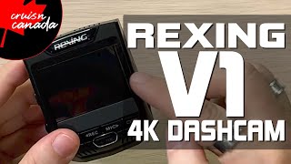 Rexing V1 4K Dash Cam Unboxing amp Review [upl. by Francesca]