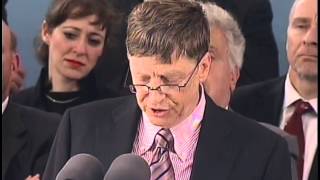 Bill Gates Harvard Commencement Address 2007 [upl. by Aihseuqram]