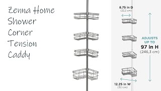 Unbox amp Setup Zenna Home Shower Tension Caddy Corner  LATEST VERSION [upl. by Eiramenna983]