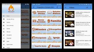 Aplicativo Pregações e Estudos Bíblicos [upl. by Ecirb]