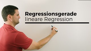 Regressionsgeraden lineare Regression Statistik  Mathe by Daniel Jung [upl. by Etteuqal]