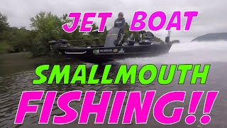 Smallmouth Fishing on the Susquehanna River Catching a bunch of Smallmouth Bass in a Jet Boat [upl. by Dene879]